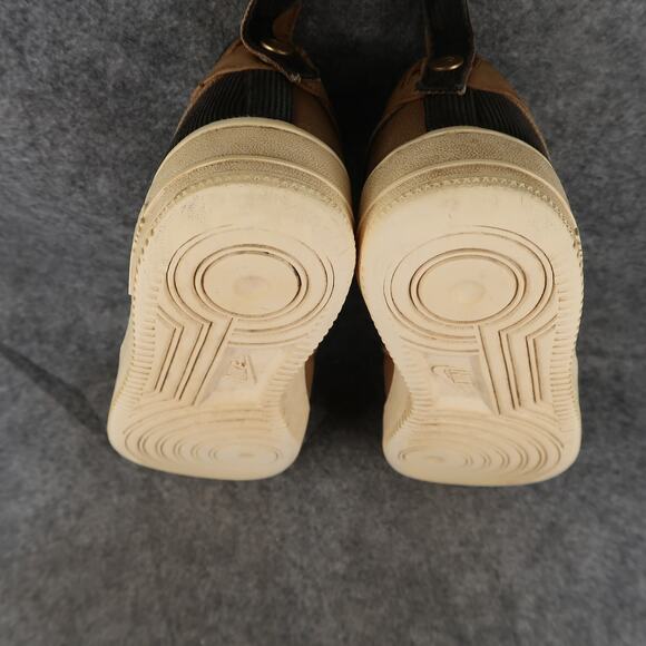 Nike Shoes 6Y Air Force 1 Low Carhartt WIP Ale Brown GS Sneakers Canvas Corduroy - Picture 14 of 16